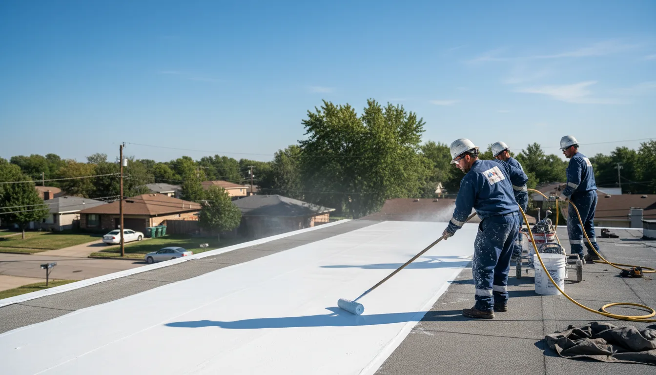 Commercial roof coating in Livingston, WI near me